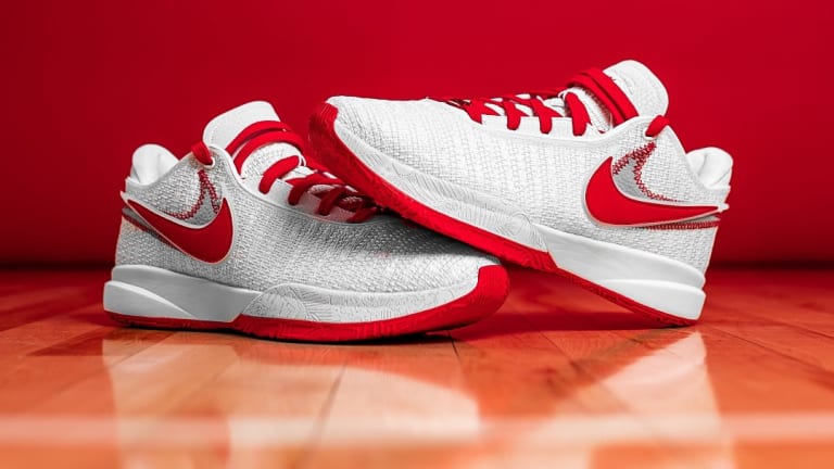 Nike Designs LeBron James' Shoes in Ohio State Colors